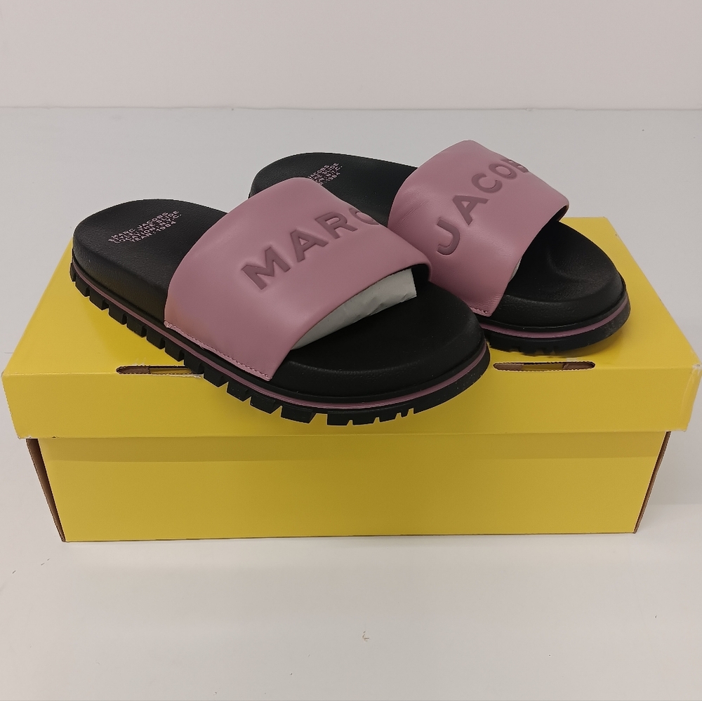 Marc Jacobs Women's Leather "The Slide" In Lilas Purple